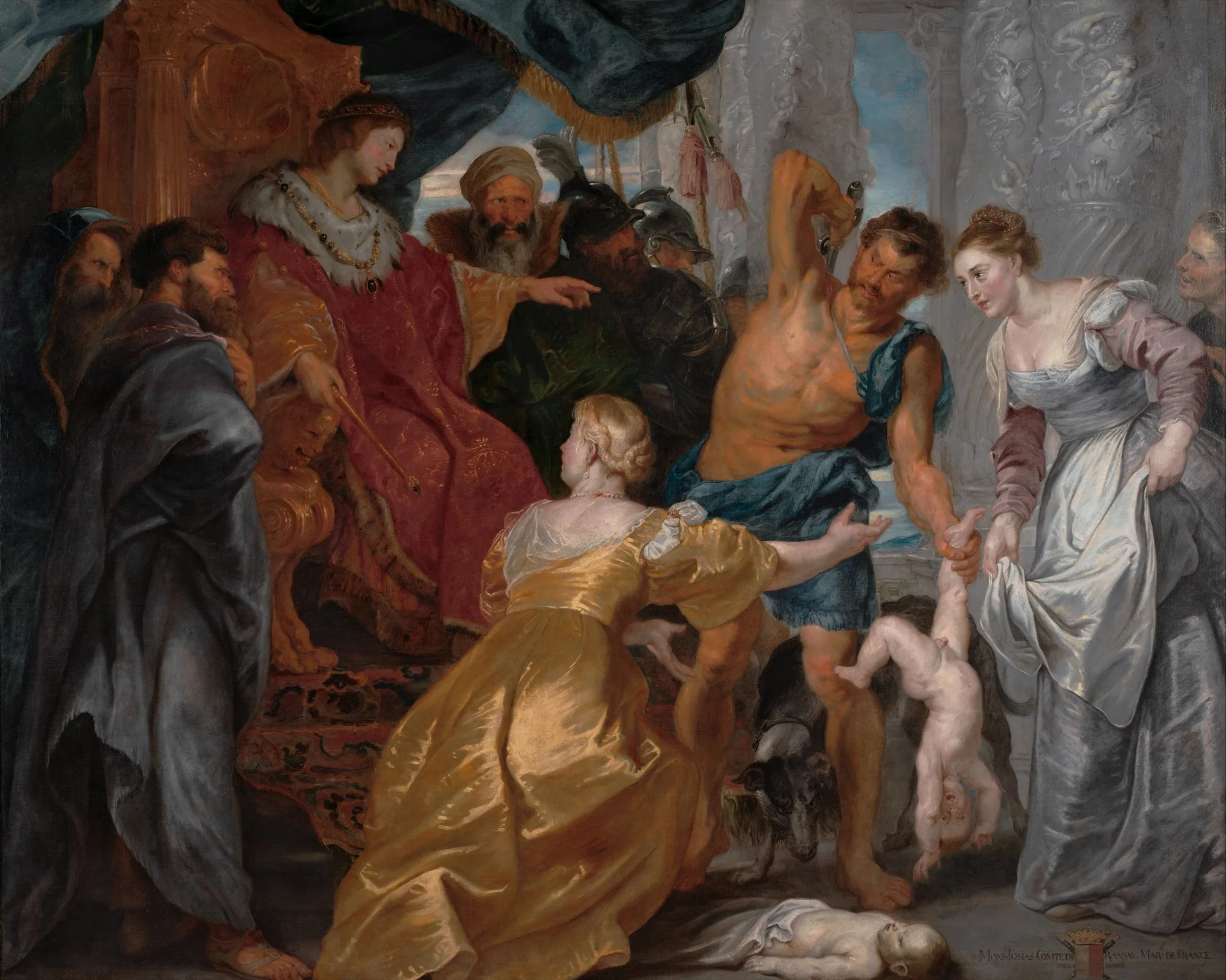 Rubens's Judgment of Solomon: two women appeal before the king.