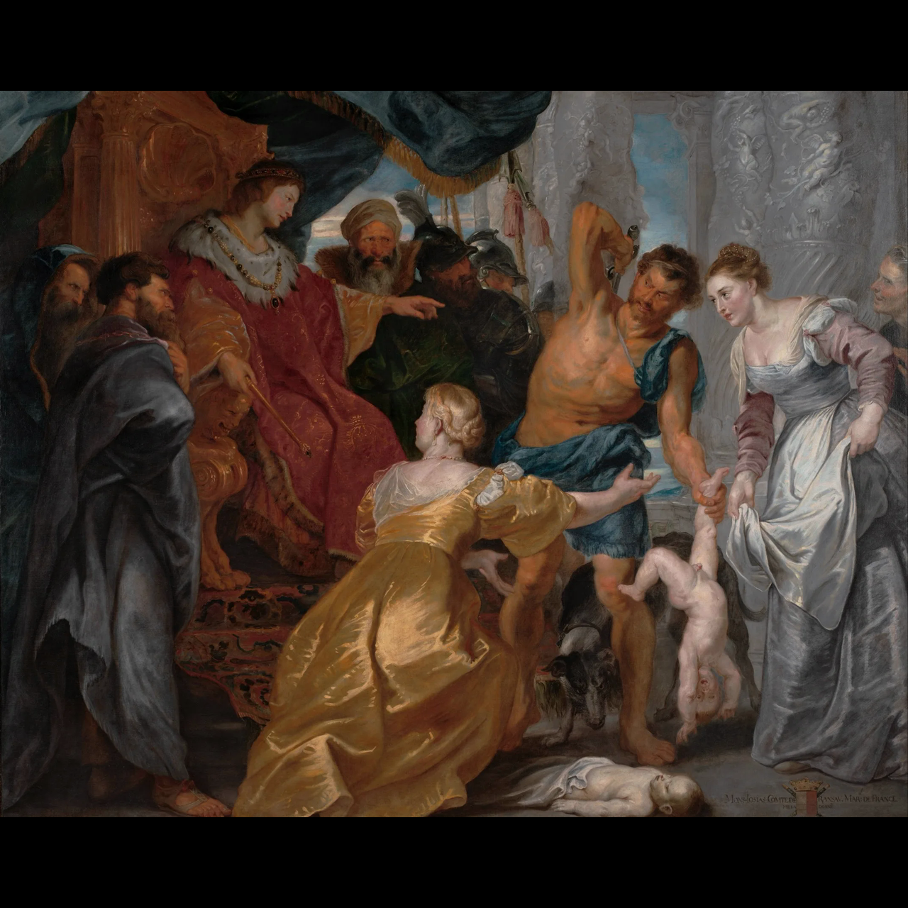 The court at the threshold of Two Kings.